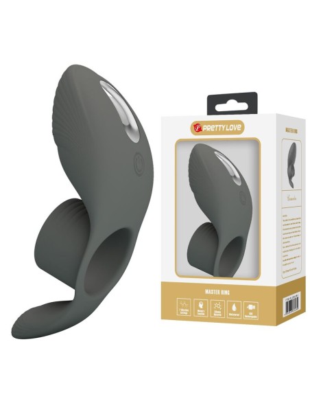 PRETTY LOVE - RECHARGEABLE VIBRATING RING WITH DUAL STIMULATION