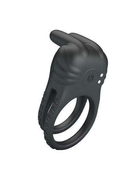 PRETTY LOVE - SINI RECHARGEABLE VIBRATING COCK RING 10 FUNCTIONS BLACK