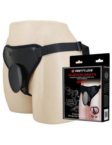 PRETTY LOVE - UNIVERSAL STRAP-ON HARNESS BLACK