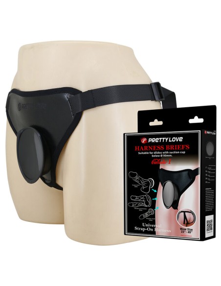 PRETTY LOVE - UNIVERSAL STRAP-ON HARNESS BLACK