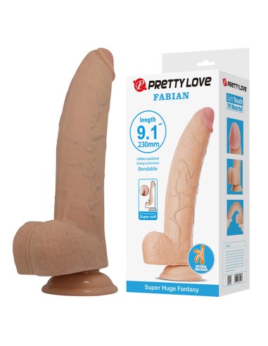 PRETTY LOVE - FABIAN FLEXIBLE DILDO WITH...