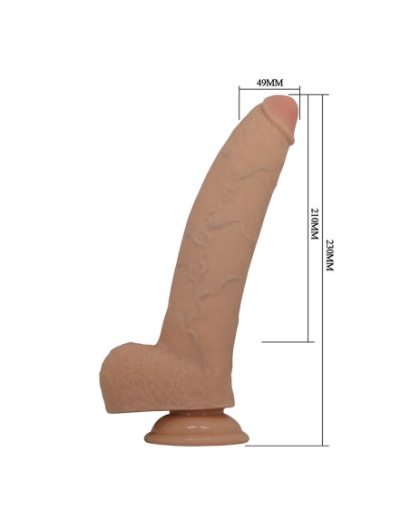 PRETTY LOVE - FABIAN FLEXIBLE DILDO WITH SUCTION CUP FLESH