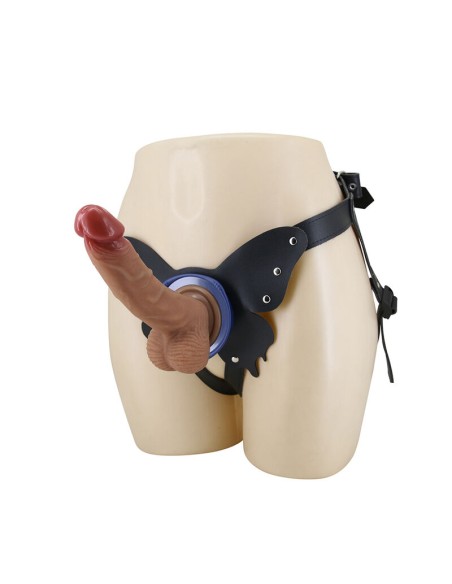 PRETTY LOVE - YETI STRAP-ON HARNESS WITH SUCTION DILDO FLESH