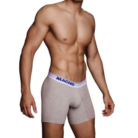 MACHO - MC087 BOXER LARGO GRIS TALLA S