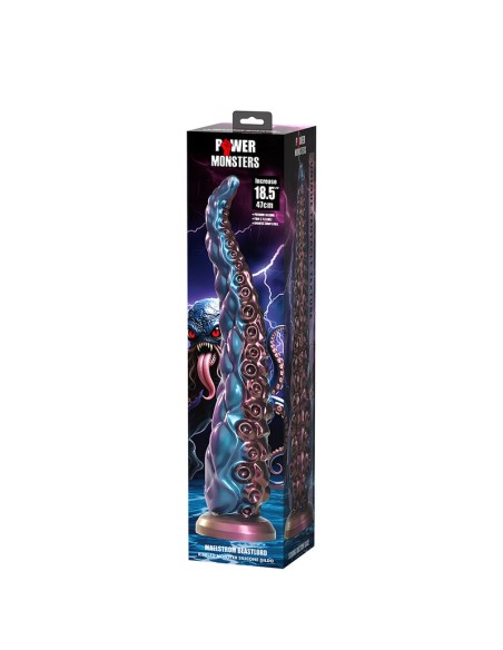 POWER MONSTERS - ABYSSAL TENTACLE TRICOLOR FANTASY SILICONE DILDO 46 CM Ø 7 CM