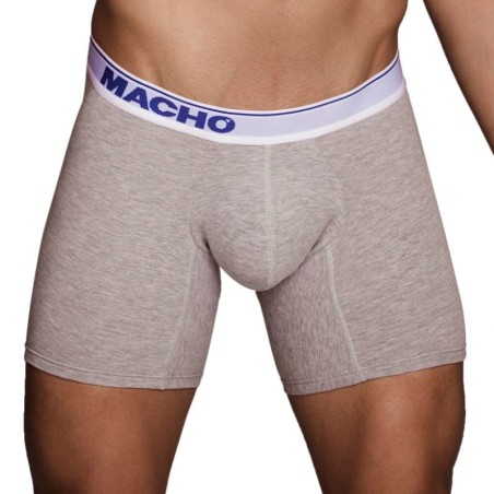MACHO - MC087 BOXER LARGO GRIS TALLA S