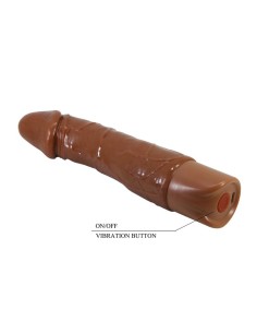 PRETTY LOVE - DONALD REALISTIC VIBRATOR 19.5 CM Ø 4 CM BROWN