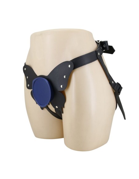 PRETTY LOVE - UNIVERSAL STRAP-ON HARNESS BRIEFS BLACK AND BLUE