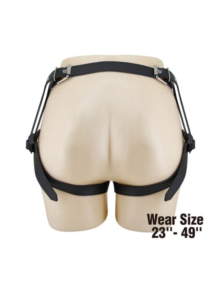 PRETTY LOVE - UNIVERSAL STRAP-ON HARNESS BRIEFS BLACK AND BLUE