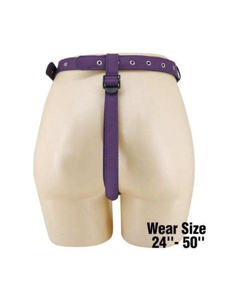 PRETTY LOVE - UNIVERSAL STRAP-ON HARNESS BRIEFS PURPLE AND BLACK