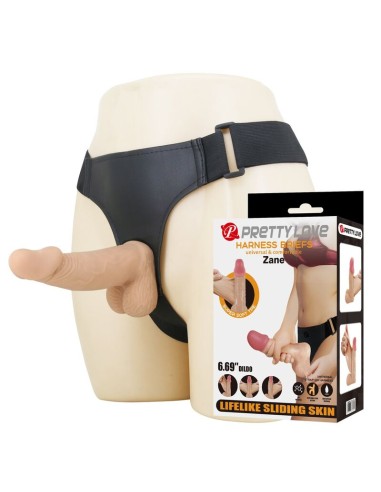 PRETTY LOVE - ZANE HARNESS WITH FLEXIBLE DILDO...