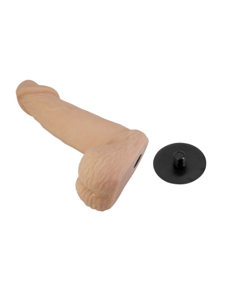 PRETTY LOVE - ZANE HARNESS WITH FLEXIBLE DILDO 17 CM Ø 4.3 CM NATURAL