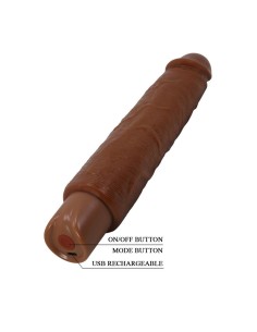 PRETTY LOVE - GAVIN REALISTIC VIBRATOR 25 CM Ø 5 CM BROWN