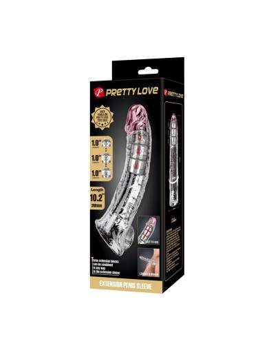 PRETTY LOVE - ADJUSTABLE PENIS EXTENSION SLEEVE...