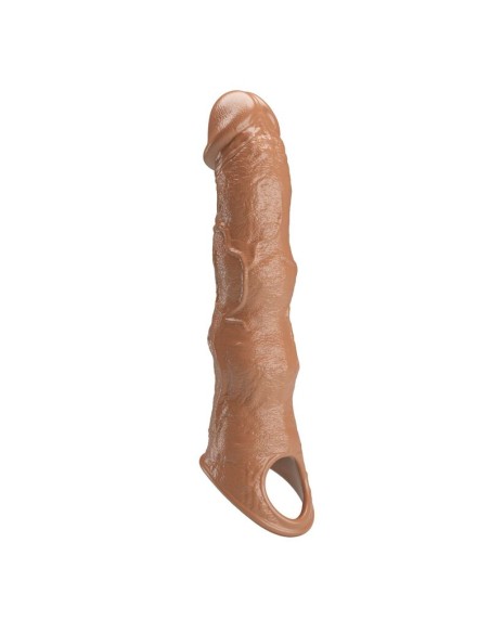 PRETTY LOVE - ADJUSTABLE PENIS EXTENSION SLEEVE 28 CM Ø 4.5 CM BROWN