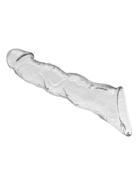 PRETTY LOVE - ADJUSTABLE PENIS EXTENSION SLEEVE 28 CM Ø 4.5 CM TRANSPARENT