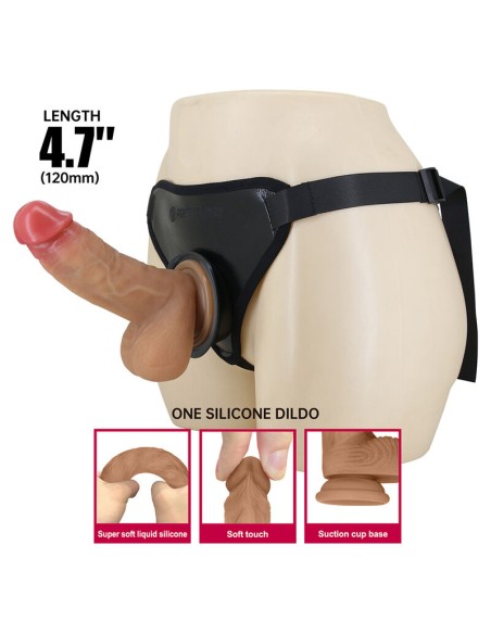 PRETTY LOVE - UNIVERSAL STRAP-ON HARNESS WITH REALISTIC DILDO