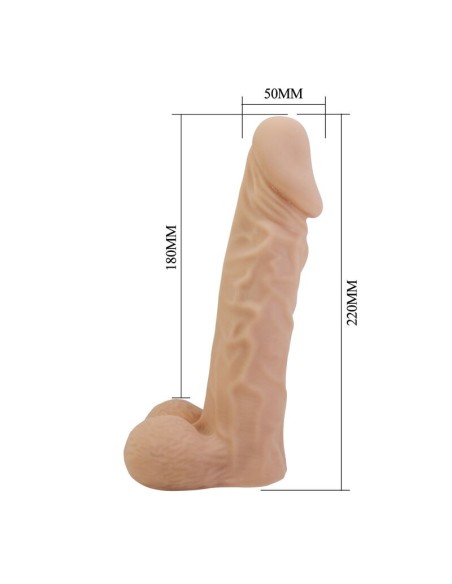 PRETTY LOVE - JOLYON HARNESS WITH FLEXIBLE DILDO 22 CM Ø 4.8 CM NATURAL