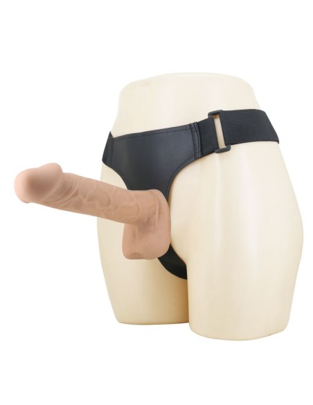 PRETTY LOVE - KASPAR HARNESS WITH FLEXIBLE DILDO 21 CM Ø 5 CM NATURAL
