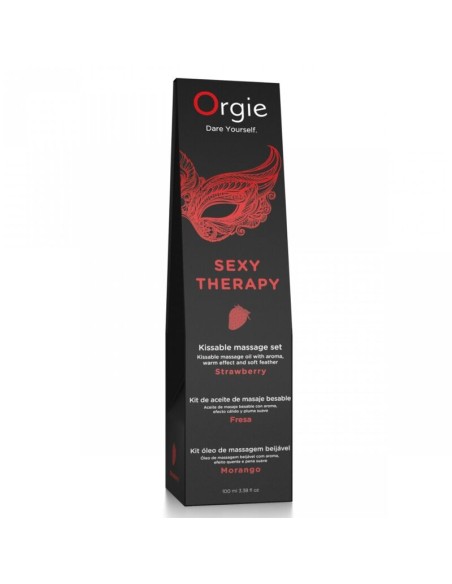 ORGIE - LIPS MASSAGE STRAWBERRY KISSABLE MASSAGE SET 100 ML