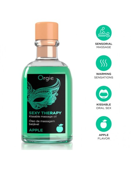 ORGIE - LIPS MASSAGE APPLE KISSABLE MASSAGE SET 100 ML