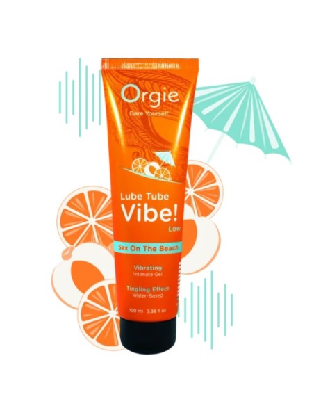 ORGIE - LUBE TUBE VIBE! SEX ON THE BEACH KISSABLE INTIMATE GEL LOW TINGLING 100 ML