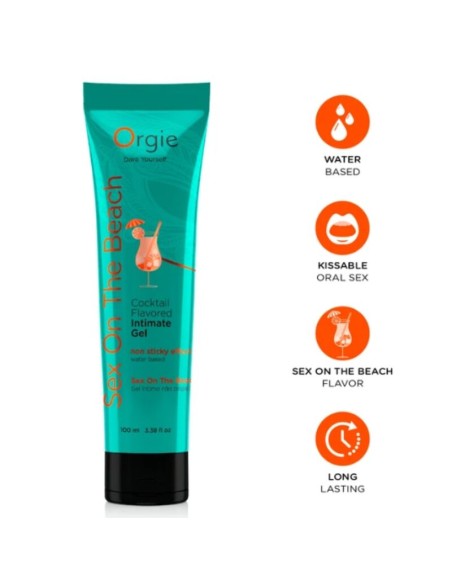 ORGIE - LUBE TUBE COCKTAIL SEX ON THE BEACH KISSABLE WATER-BASED INTIMATE GEL 100 ML