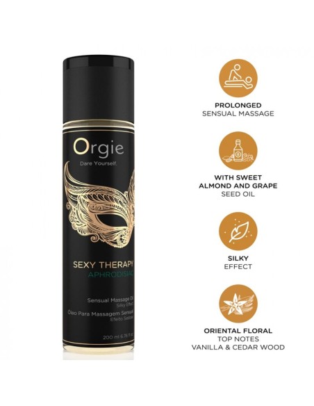 ORGIE - SEXY THERAPY APHRODISIAC SENSUAL MASSAGE OIL 200 ML