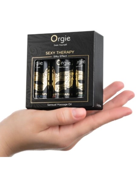 ORGIE - SEXY THERAPY MINI SIZE COLLECTION SENSUAL MASSAGE OILS 3 X 30 ML