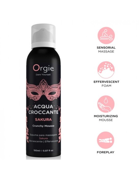 ORGIE - ACQUA CROCCANTE SAKURA CRUNCHY MASSAGE MOUSSE 150 ML