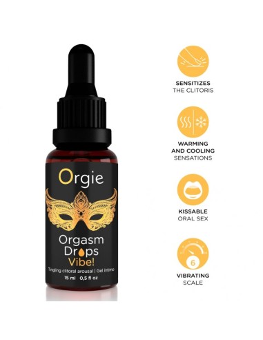 ORGIE - ORGASM DROPS VIBE! VIBRATING CLITORAL...