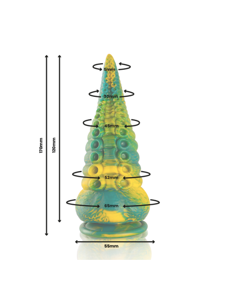 EPIC - CETUS DILDO GREEN TENTACLE SMALL SIZE