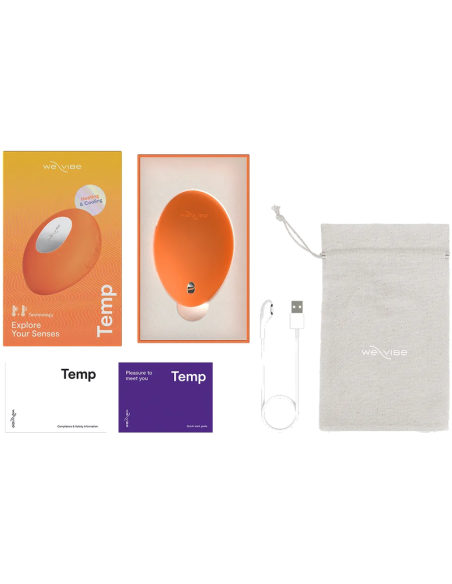 WE-VIBE - TEMP HEATING AND COOLING VIBRATOR TANGERINE