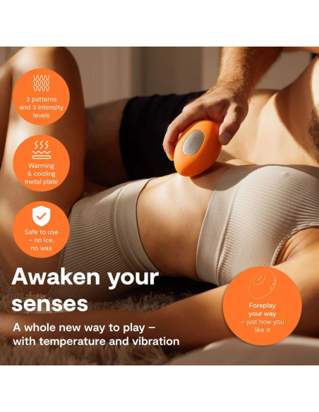 WE-VIBE - TEMP HEATING AND COOLING VIBRATOR TANGERINE