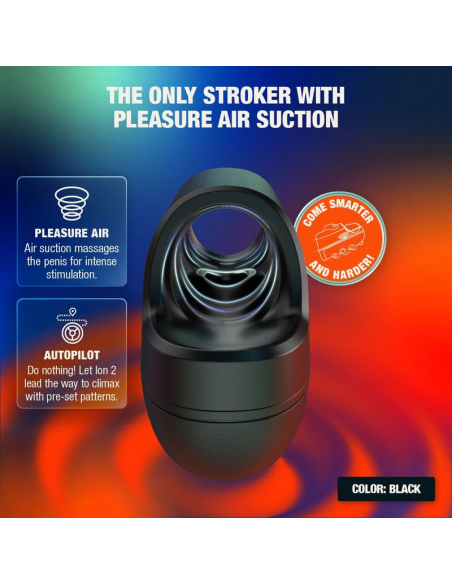 ARCWAVE - ION 2 MALE STROKER WITH PULSATING AIRWAVE STIMULATION BLACK