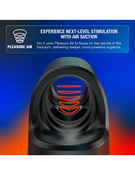ARCWAVE - ION 2 MALE STROKER WITH PULSATING AIRWAVE STIMULATION BLACK