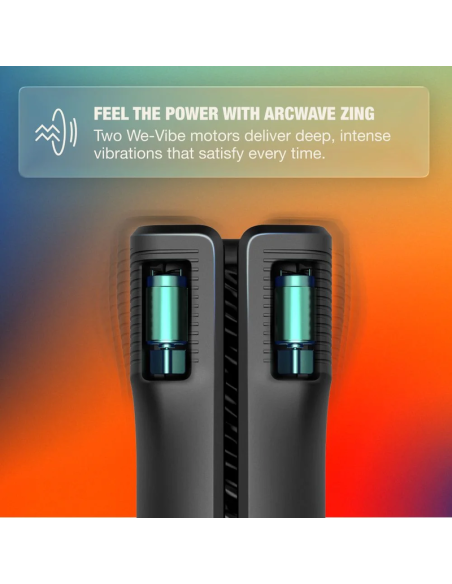 ARCWAVE - ZING VIBRATING MALE STROKER WITH DUAL MOTOR BLACK