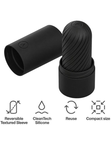 ARCWAVE - GHOST REVERSIBLE SILICONE STROKER BLACK