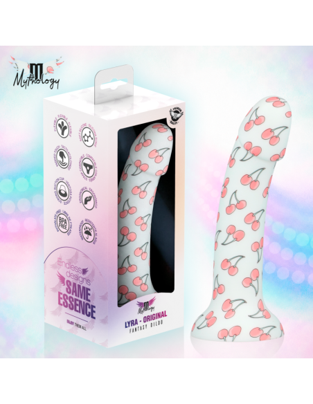 MYTHOLOGY - LYRA 3 SILICONE DILDO 17 CM Ø 3.6 CM CHERRIES