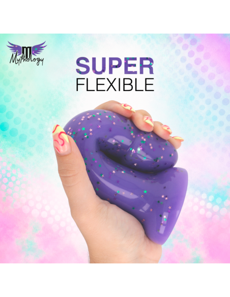 MYTHOLOGY - LYRA 10 SILICONE DILDO 17 CM Ø 3.6 CM PURPLE SPECKLED