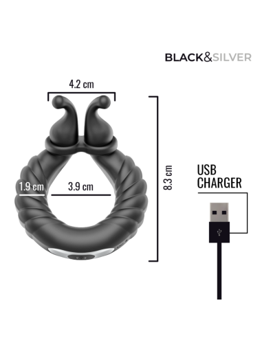 BLACK  SILVER - NEO RECHARGEABLE COUPLES'...