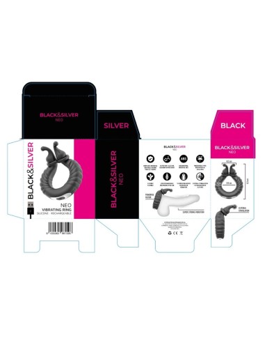 BLACK  SILVER - NEO RECHARGEABLE COUPLES'...
