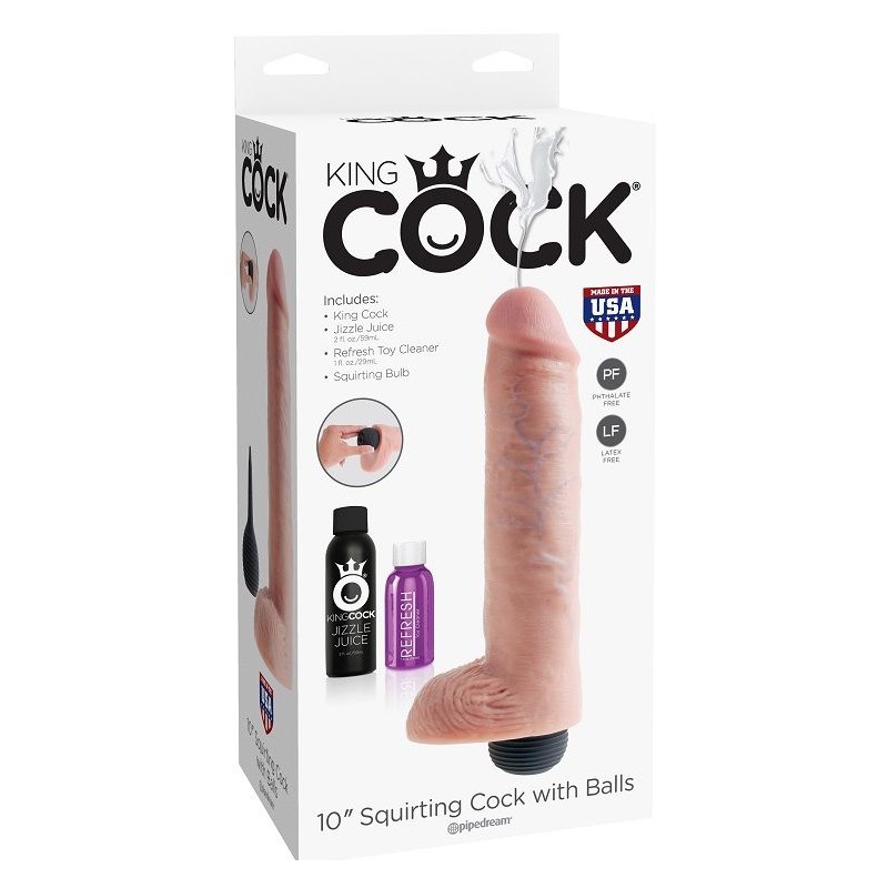 KING COCK - PENE REALISTICO EYACULADOR NATURAL...