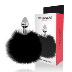 DARKNESS - EXTRA BUTTPLUG ANAL CON COLA NEGRO 7 CM 2