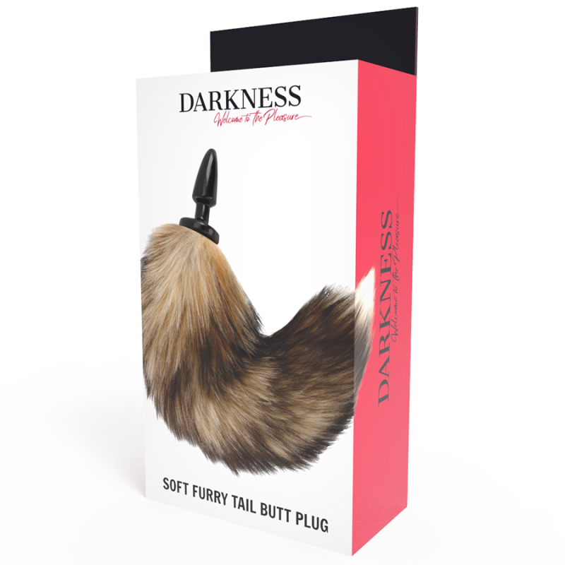 DARKNESS - COLA NATURAL CON PLUG ANAL SILICONA...