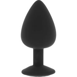 OHMAMA - PLUG ANAL SILICONA DIAMOND TALLA M 8 CM 2